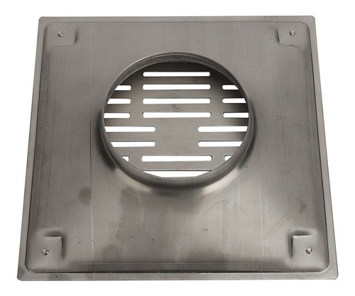 Imagen 4 de 4 de Rejilla Para Desagüe Cuadrada 15cm Acero Inoxidable Gloa