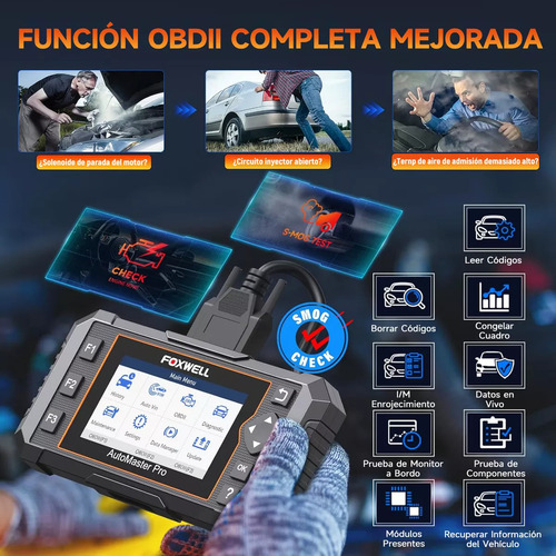 Scanner Obd2 Motor Airbag Transmisión Abs Epb Srs Scan Tool