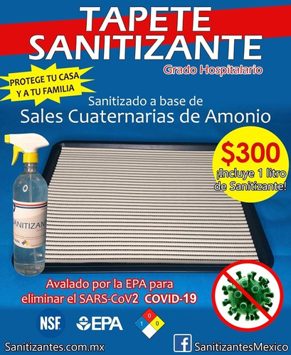 Tapete Sanitizante, Tapete Desinfectante