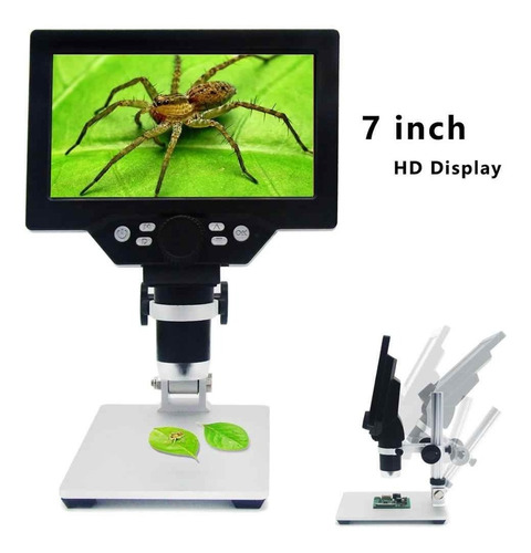 Microscopio Optico Digital 1200x Electronico Pantalla Led Hd