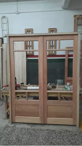 explosión Bigote Vegetación Puerta Ventana Madera Corrediza Exterior | MercadoLibre 📦