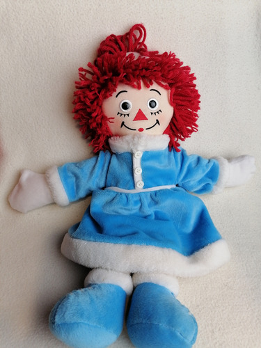 Peluche Muñeca Original Raggedy Ann Applause  40cm. Navidad.