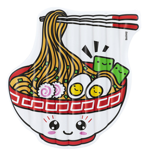 Infable Salvavidas Montable Bestway Diseño Ramen 1.83mts Color Blanco