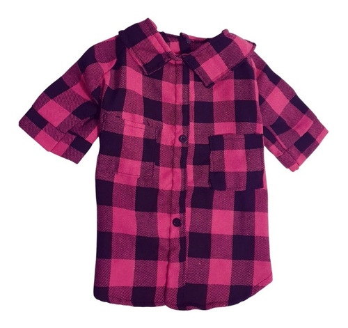 Imagem 1 de 3 de Camisa Xadrez Para Cachorro Pet Flanelada Pequeno Porte