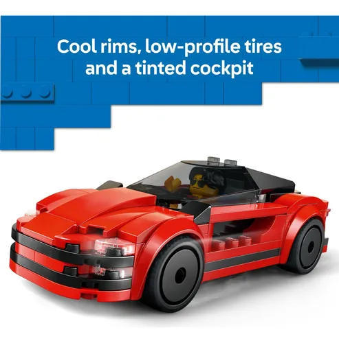Coche Deportivo Rojo De Juguete De Construcción Lego City Co