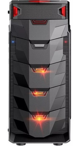 Gabinete Gamer Taurus Usb 3.0 Preto Led Vermelho