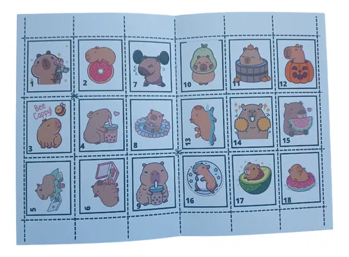 Libro Para Pintar Capibara Con Stickers