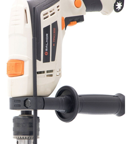 Taladro Atornillador Percutor 600 Watts 13mm Tph1300 Salkor Color Blanco Frecuencia 50 Hz