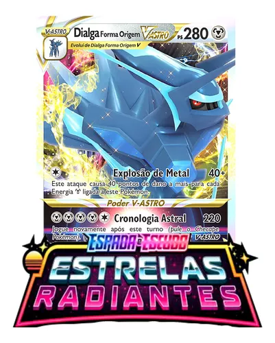 TURNO ADICIONAL com Dialga V-ASTRO! - BARALHO DE CARTA POKEMON TCG