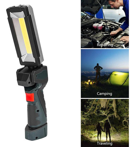 Magnética Base De Con Detección Luz Led Cob
