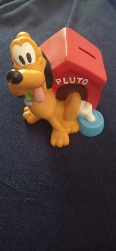 Alcancia De Disney Pluto Con Cucha.unico,para Coleccionistas