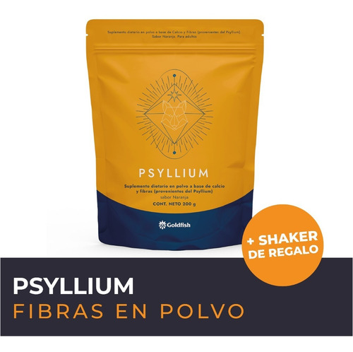 Imagen 3 de 7 de Plan 60 Dias - Psyllium Goldfish + Shaker Regalo