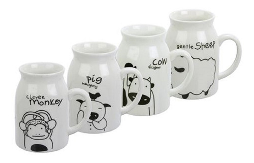 Mug Milk Menu Surtido Varios  Diseños En Caja Individual