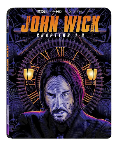 4k Ultra Hd Blu-ray John Wick Chapters 1-3 / Incluye 3 Films