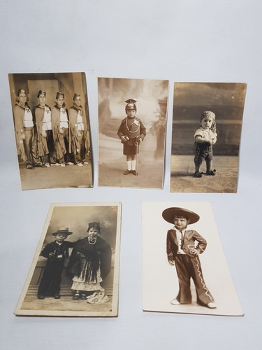 Imagen 9 de 10 de Carnaval Disfraces Antiguas Foto Postes Lote X 25 Mag 57934