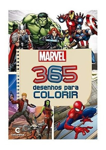 Livro 365 Desenhos Para Colorir Infantil Heróis Vingadores