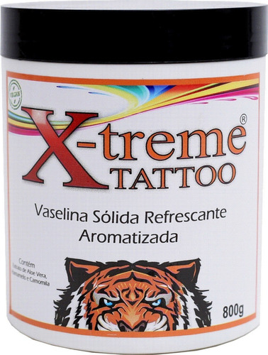 Vaselina Aromatizada X-treme Tattoo 800g Tattoo/tatuagem.