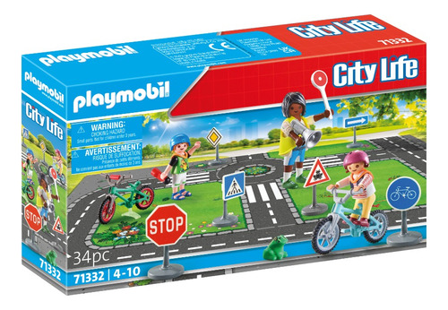 Figura Armable Playmobil City Life Educación Vial 34 Piezas 3+