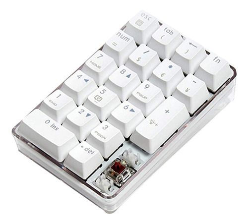 Par De Teclado Numérico Mecânico Com Interruptor Marrom
