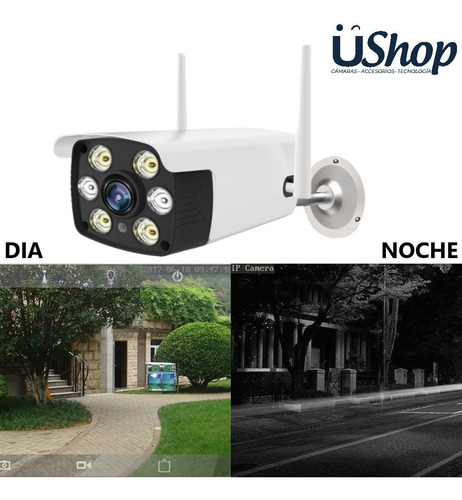 Cámara Wifi Exterior V.nocturna Led Alarma 160° 3mpx 1080p