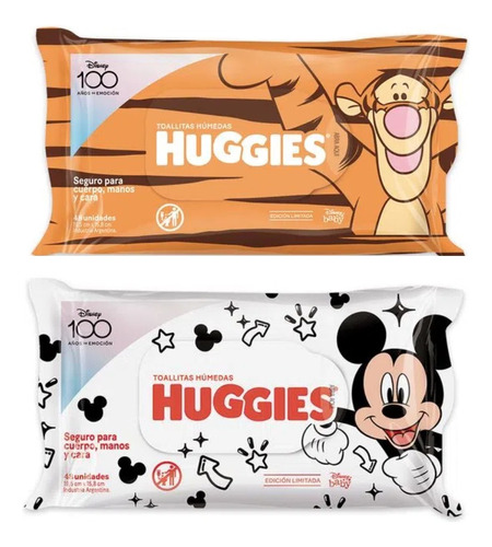 96 Toallitas Huggies Húmedas Edición Disney Baby