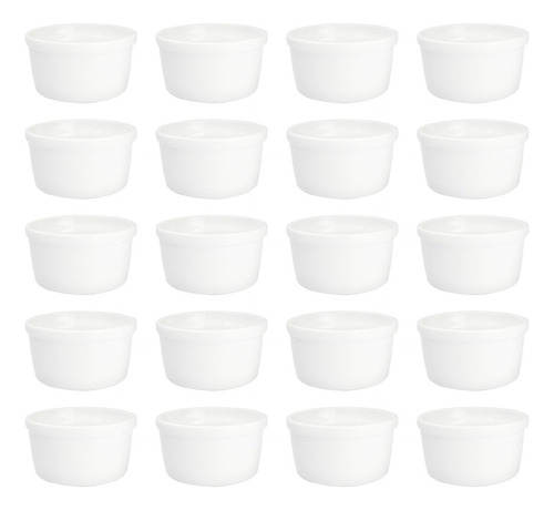 24 Tigelas Cambucas Porcelana Para Molhos 77ml Oferta