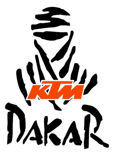 Sticker Calcomania Dakar Ktm Vinil Motociclismo Reflejante