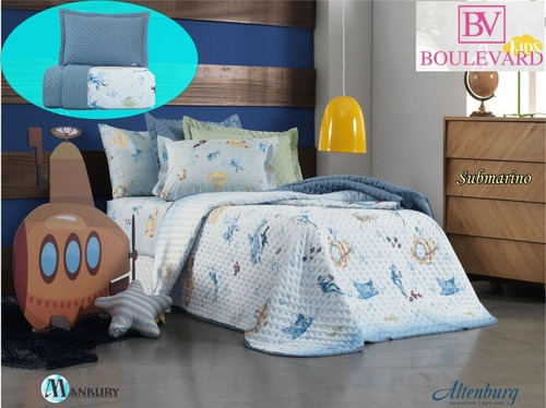 Imagen 4 de 5 de Cubrecama, Cobertor, Colcha Boulevard Kids 1.5plz