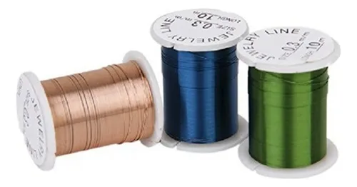 . 10 Rollos De Hilo De Alambre De Cobre Para Bricolaje Y