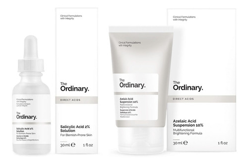 The Ordinary Kit Ácido Salicílico 2% + Ácido Azelaico 10%