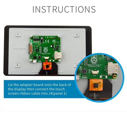 Pantalla Táctil De 7 Para Raspberry Pi