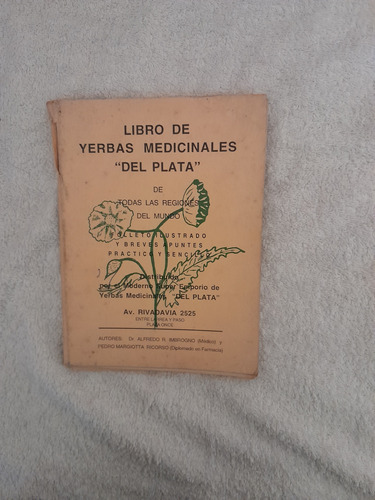 Libro De Yerbas Medicinales  Del Plata  D Todas Las Regiones