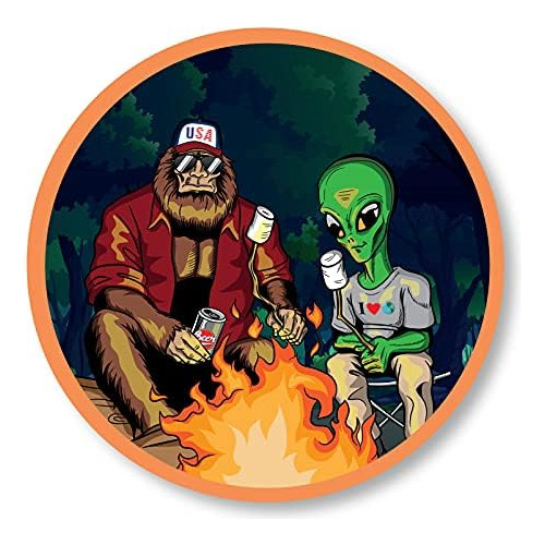 Calcomanía De Parachoques De Sasquatch, Bigfoot, Ovni ...