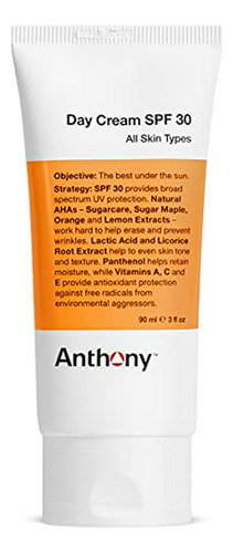 Crema Facial  Spf 30 Para Hombres - Hidratante Y Protector S