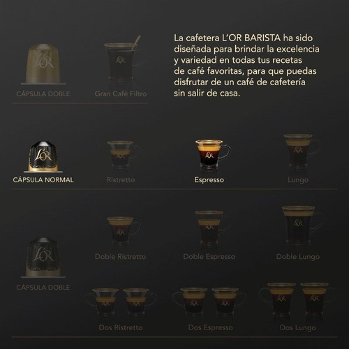 Cápsulas Nespresso Compatibles Café L'or Espresso Sontuoso