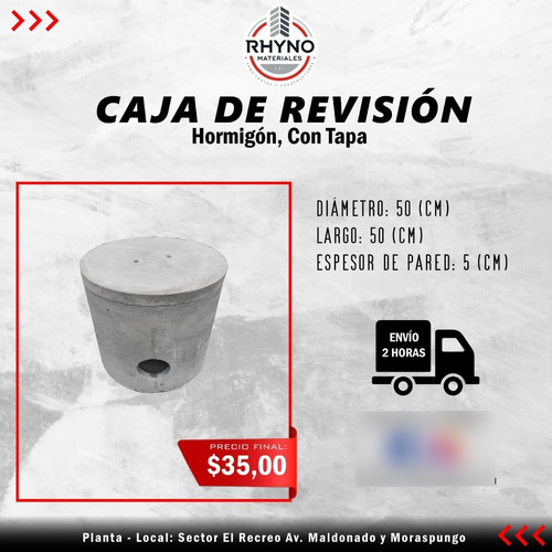 Cajas De Revision Prefabricadas Redondas Y Cuadradas