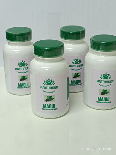 Maqui  Pack X 4 Frascos, 240 Capsulas 300mg