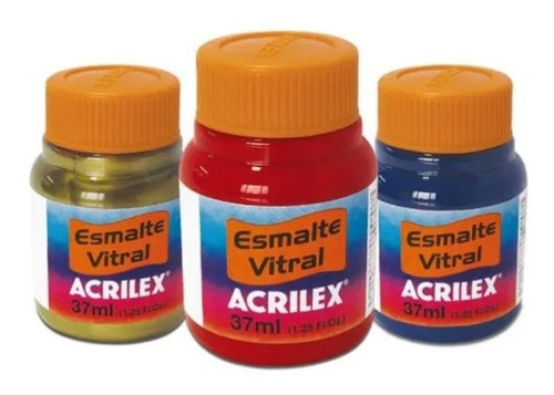 Esmalte Acrilex Para Vidrio 37ml.