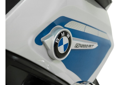 Moto Infantil Para Niños Bmw Policia A Bateria Bebitos 12v Color Gris