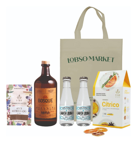 Kit Regalo Gin Tonic Bosque + Tonicas + Fika 