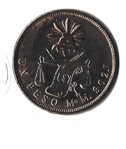 Moneda  Mundo Mexico  1872  Domi  Acero   M 35