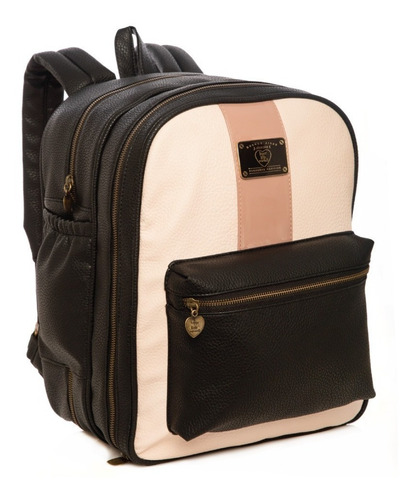 Imagen 2 de 8 de Mochila Bolso Maternal Nina 180 Cuero Happy Little Moments