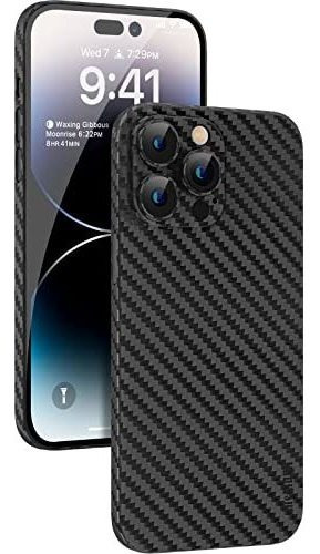 Funda Diseño Fibra De Carbono Para iPhone 14 Pro Max 