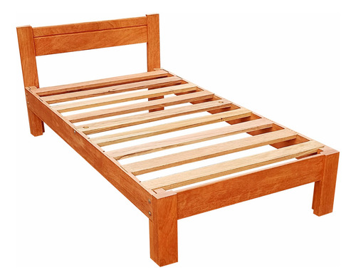 Cama Plaza Y Media,madera Tornillo,modelo Nipon Ii