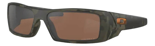 Óculos de sol polarizados Oakley Gascan Standard armação de o matter cor matte olive camo, lente tungsten de plutonite prizm, haste matte olive camo de o matter - OO9014