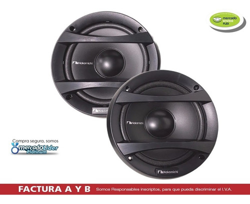 Imagen 2 de 7 de Parlantes Componentes 6,5 Pulgadas Nakamichi 200w Nse-cs1618