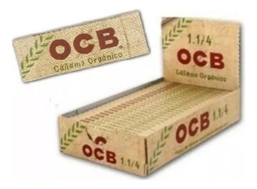 Papel Ocb Ecológico Cañamo Orgánico 78 Mm 1 1/14 Caja X 25