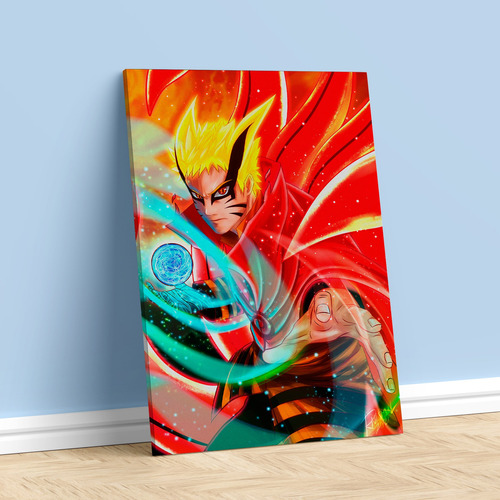 Cuadro Naruto Modo Barion 40x60cm Tela Pvc Imprimetuposter