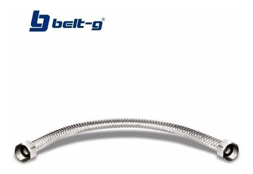 Canilla Rigida Metalica 1/2 X 1/2 Acero Inoxidable Belt-g