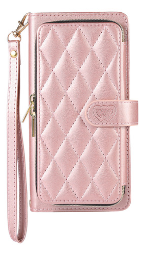 Funda Para Samsung Galaxy A15, A06 Y A16, Tarjetero Con Cremallera, Bolso, Elegante Funda Tipo Cartera